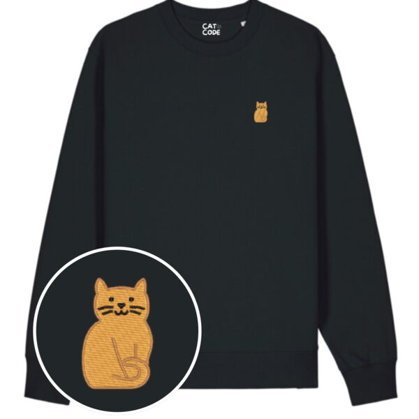 Sweatshirt Unisex - Ginger Cat - Embroidered Thumbnail