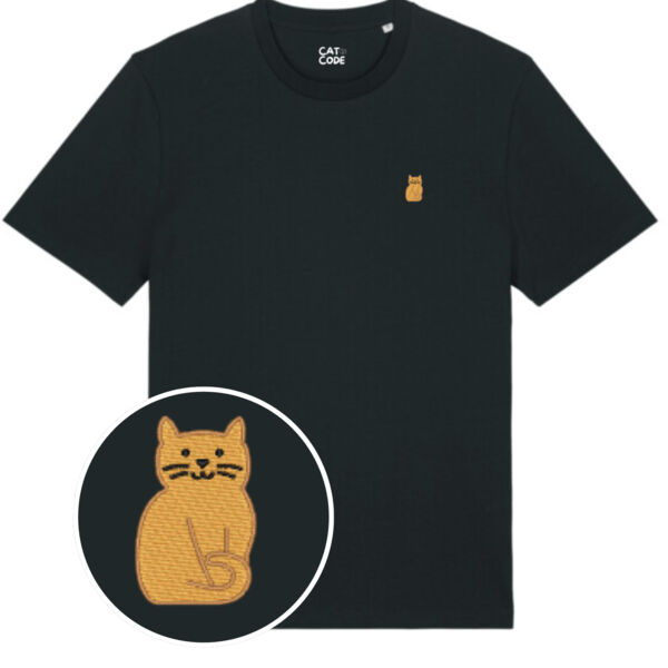 Unisex T-shirt - Ginger cat - Embroidered Thumbnail