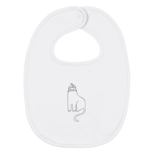Baby Bib - Cat and Bird Thumbnail