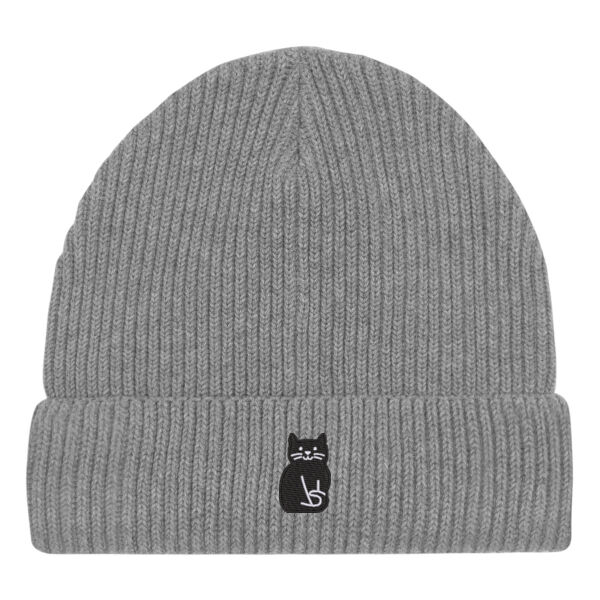 Beanie - Black cat - Embroidered Thumbnail