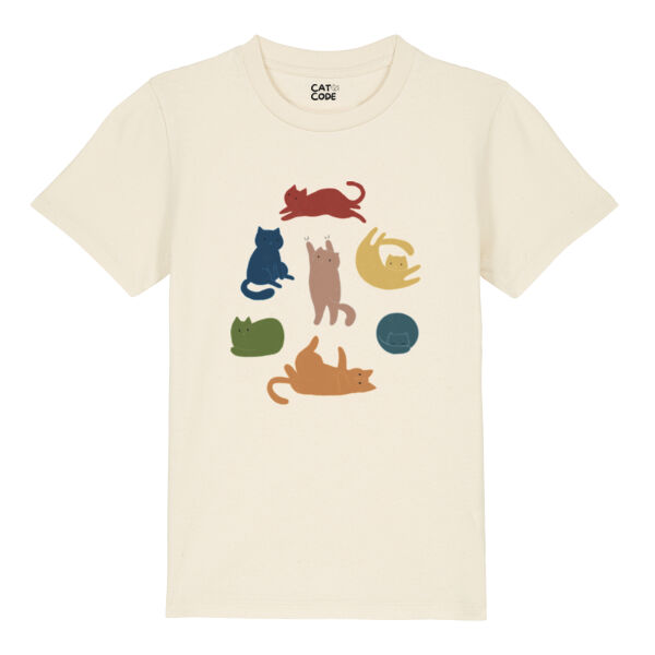 Kids T-shirt - All them cats Thumbnail