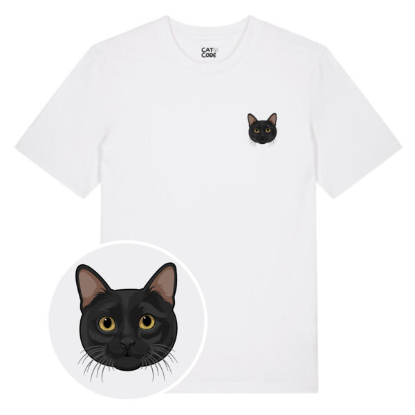 Unisex T-shirt - Cat Head Series - Black Cat Thumbnail