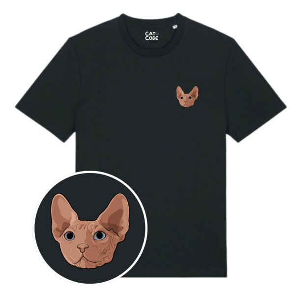 Unisex T-shirt - Cat Head Series - Sphinx Cat Thumbnail