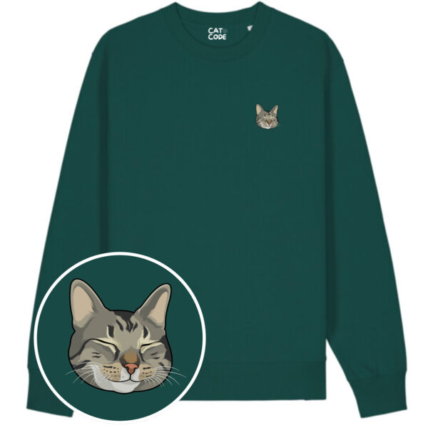 Unisex Sweatshirt - Cat Head Series - Tabby Cat Thumbnail