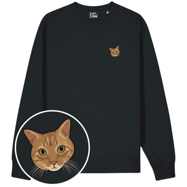 Unisex Sweatshirt - Cat Head Series - Ginger Cat Thumbnail