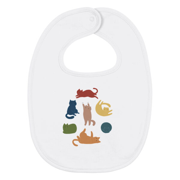 Baby Bib - Colourful Cats Thumbnail