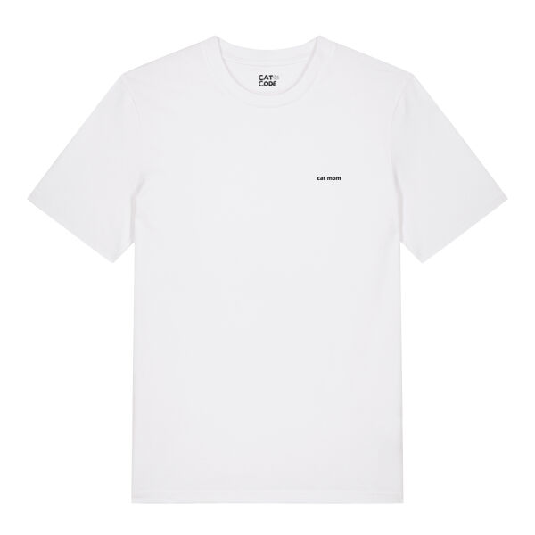 Unisex T-shirt - Cat Mom - White Thumbnail