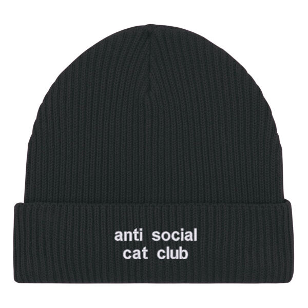 Beanie - Anti Social Cat Club - Embroidered Thumbnail